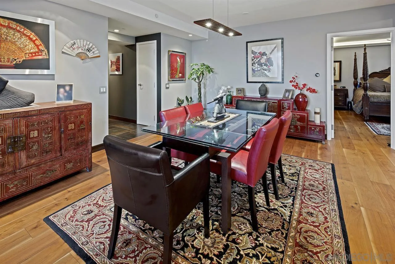 645 Front Street, Unit 2101 San Diego, CA 92101 - Photo 8 of 32 a view of a dining room with furniture