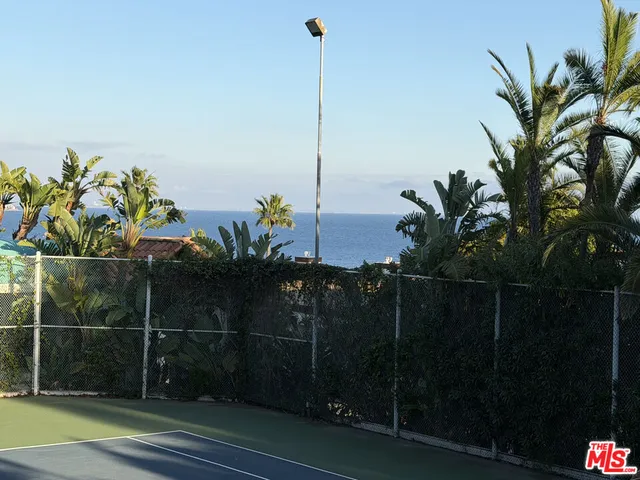 a view of balcony with two potted plants