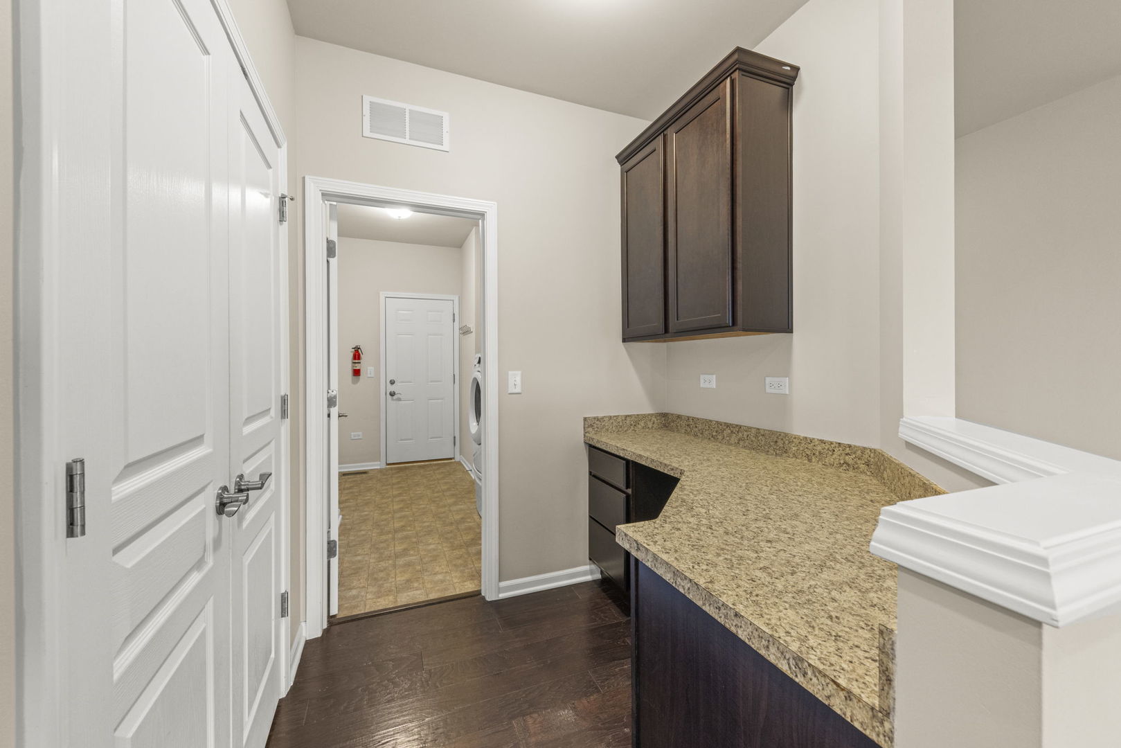 1433 Ruby Drive Yorkville, IL 60560 - Photo 13 of 25 a bathroom with a granite countertop sink and a mirror