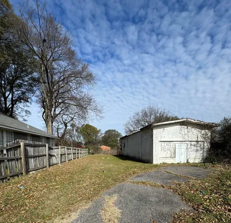 a backyard of a house