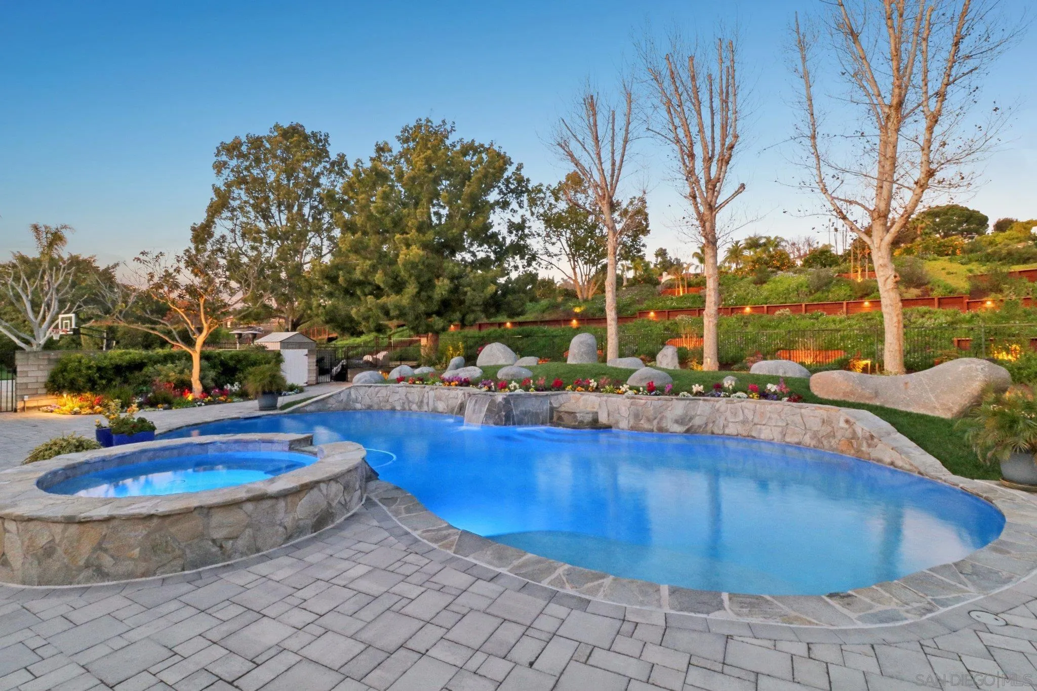 17702 Old Winery Way Poway, CA 92064 - Photo 3 of 75 a view of a swimming pool with back yard