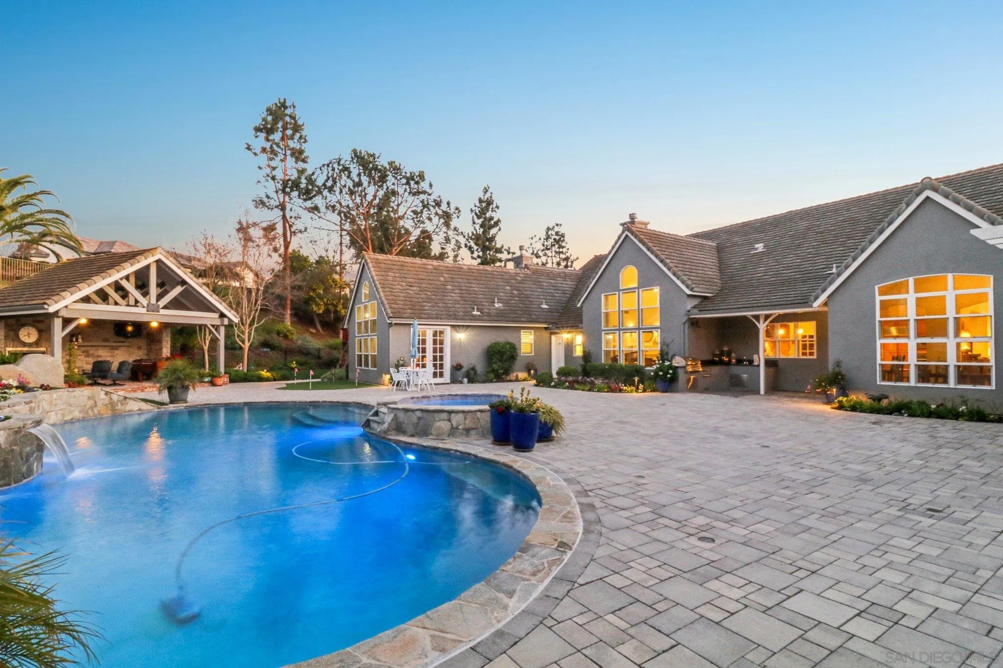 17702 Old Winery Way Poway, CA 92064 - Photo 6 of 75 a living room with furniture and a fireplace