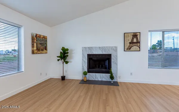 an empty room with a empty space and window