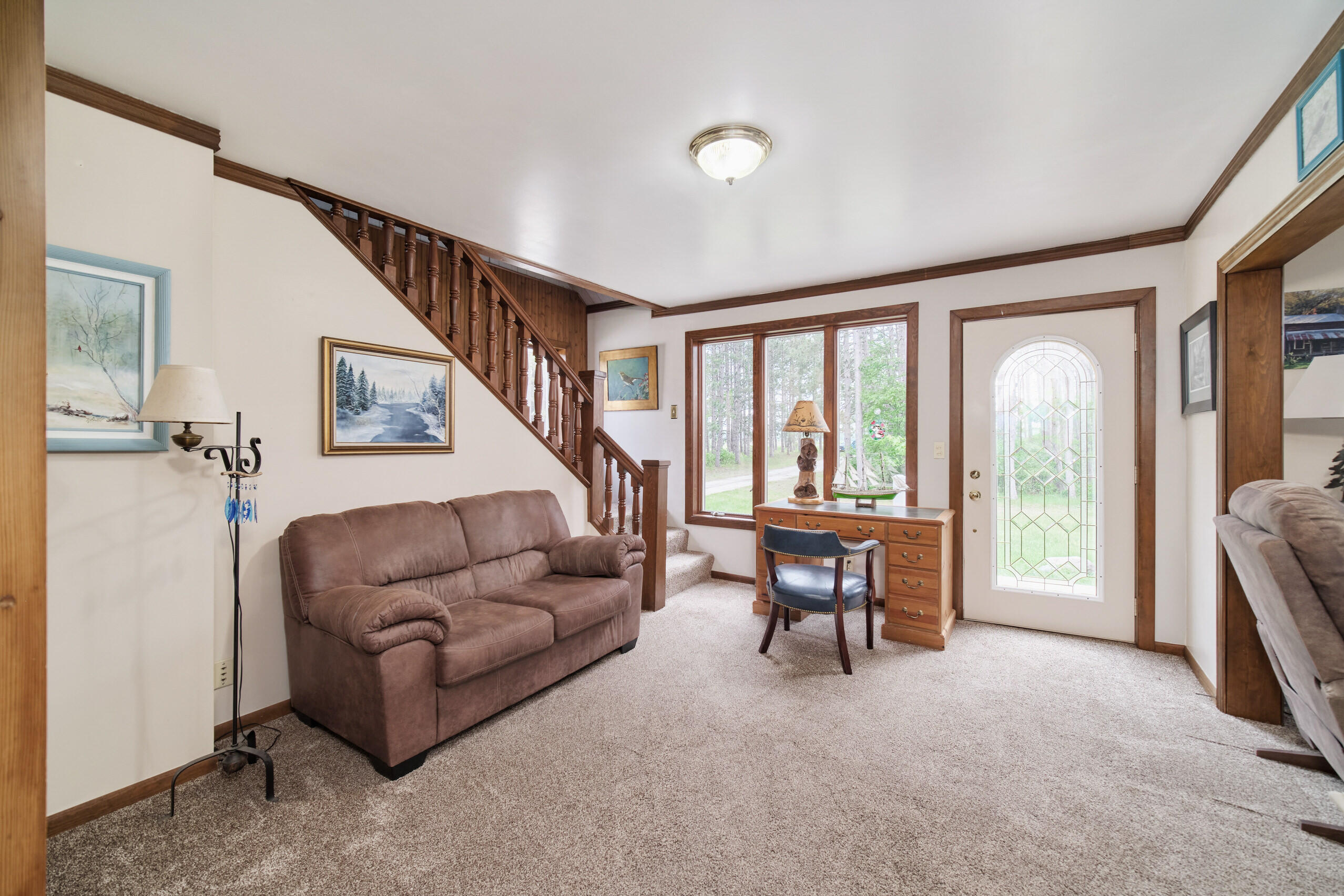 3750 River Road Manistee, MI 49660 - Photo 8 of 60 Beautiful open staircase