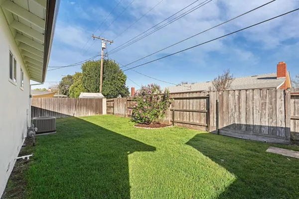 a view of a porch in front of a house