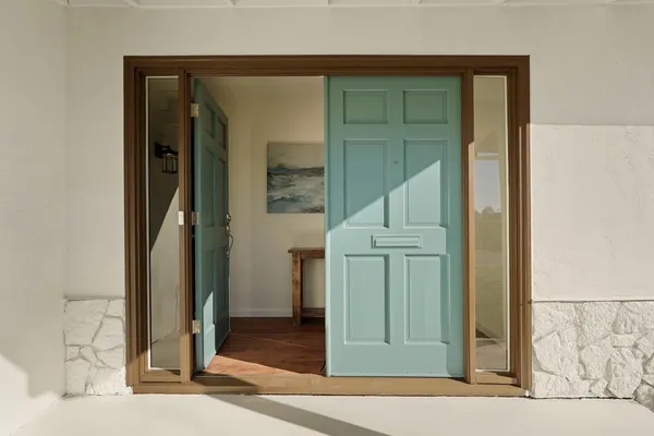 a view of a entryway door