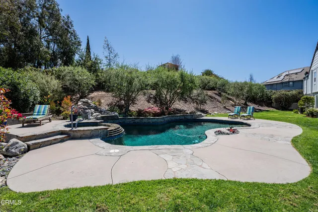 a house view with a garden space