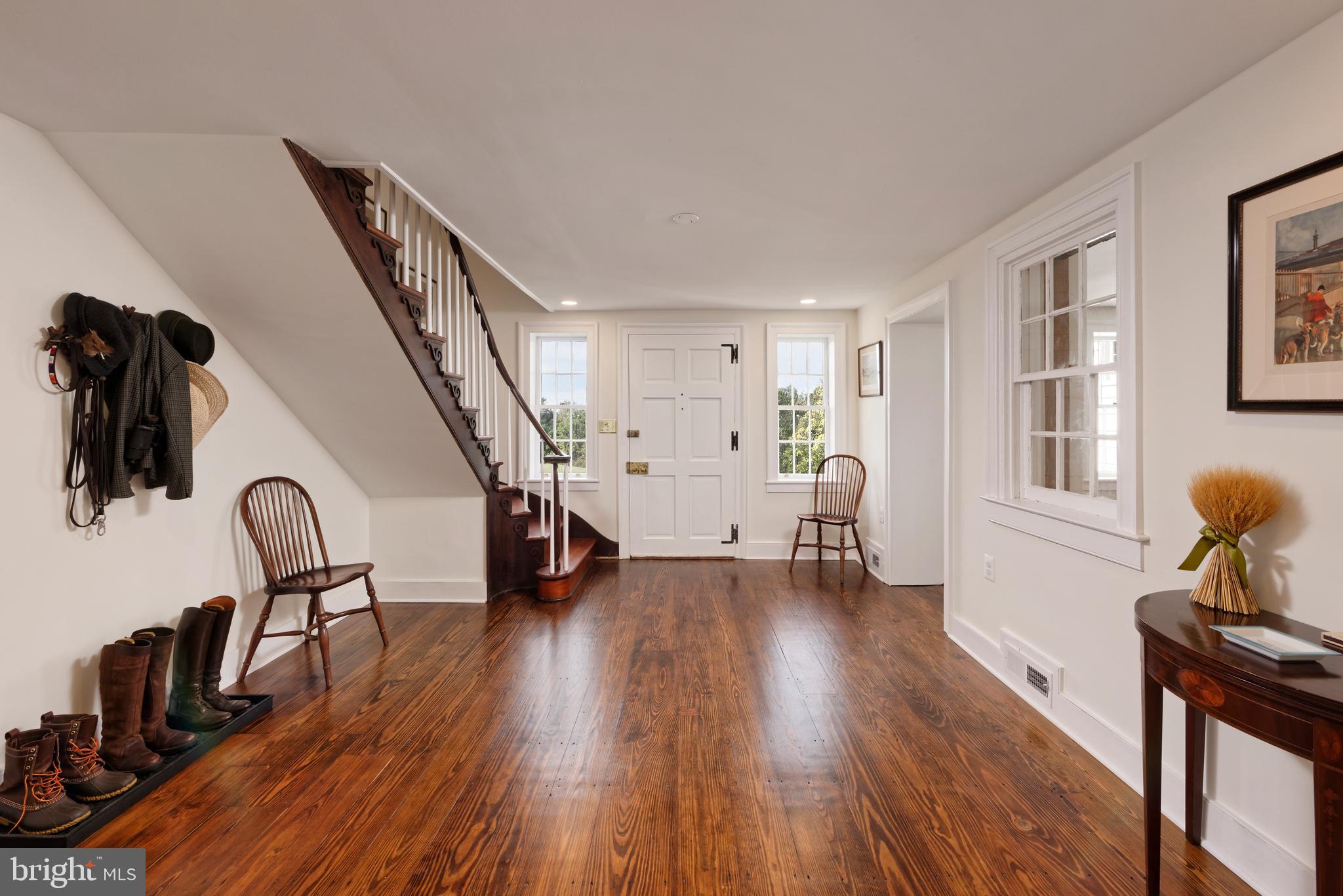 20532 Trappe Road Upperville, VA 20184 - Photo 5 of 63 Foyer opens to gleaming original hardwood floors