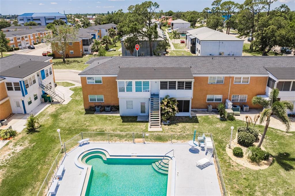 4158 Tamiami Trail, Unit S6 Port Charlotte, FL 33952 - Photo 32 of 39 an aerial view of a house with outdoor space