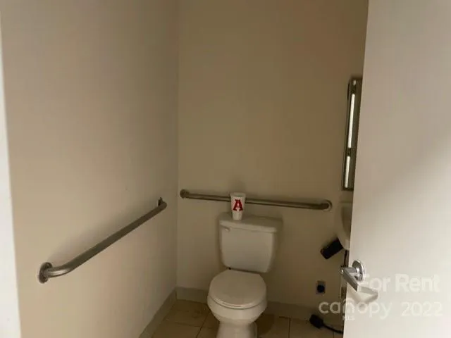 a view of a room with a bench