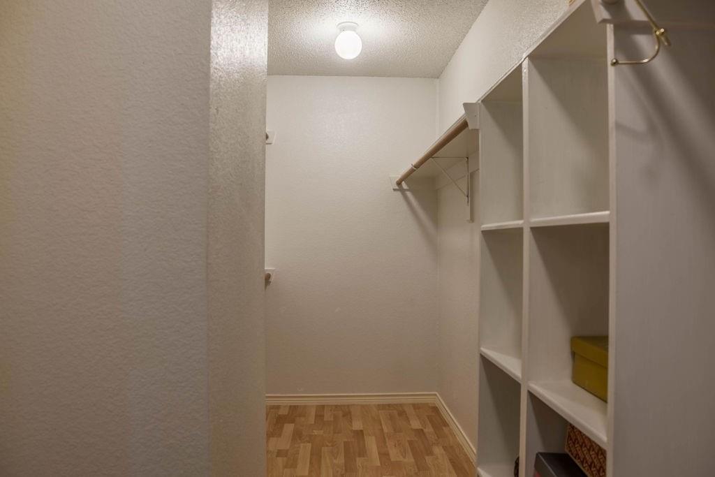 4113 Bluffpoint Road Rowlett, TX 75088 - Photo 22 of 39 Walk in closet featuring light wood-style flooring