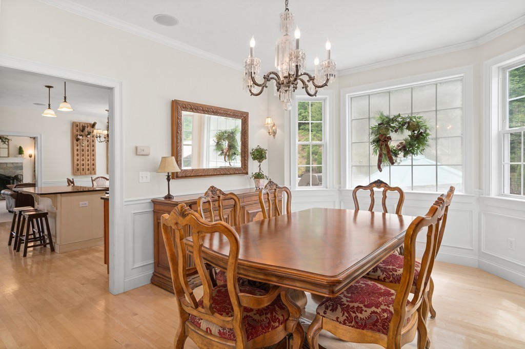 36 Draper Woods Road Sturbridge, MA 01518 - Photo 8 of 25 a view of a dining room with furniture window and outside view