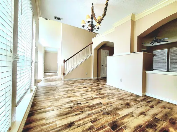 a view of a bedroom