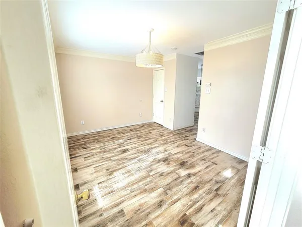 a view of an empty room