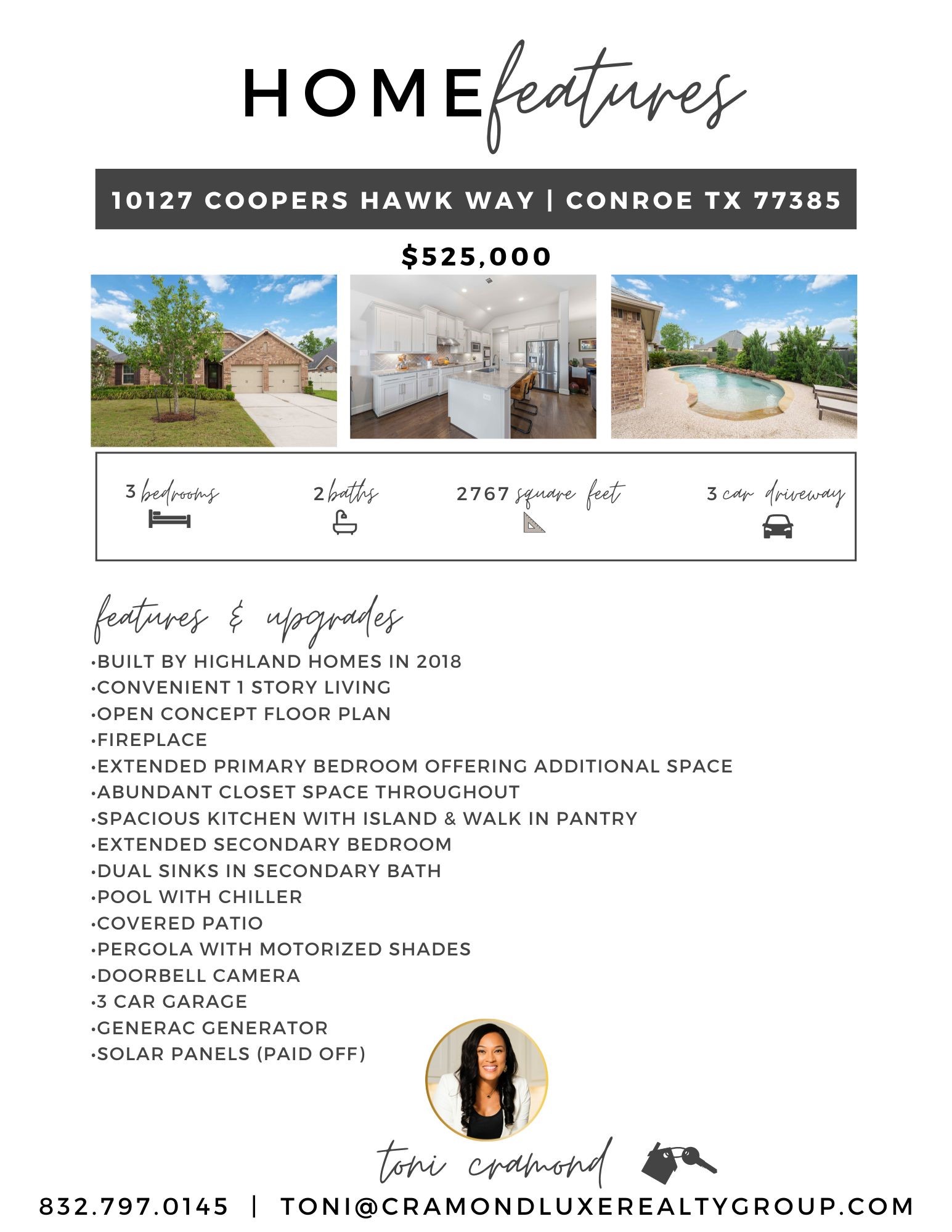 10127 Cooper's Hawk Way Conroe, TX 77385 - Photo 32 of 35 10127 Coopers Hawk Way Highlights