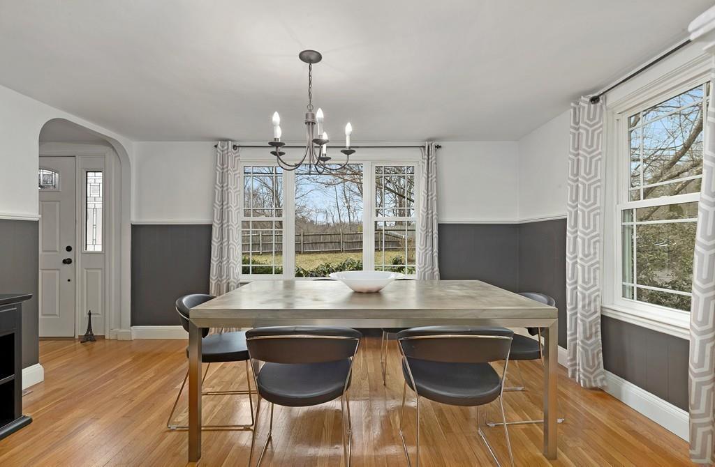 152 Boston Post Road Wayland, MA 01778 - Photo 8 of 25 a view of a dining room with furniture window and wooden floor