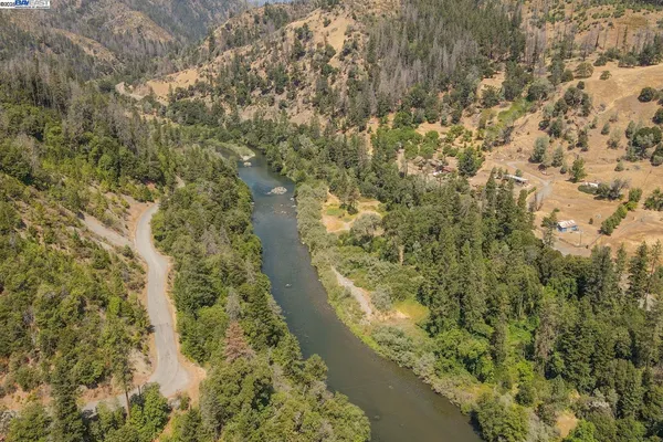 a aerial view of a yard