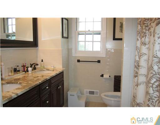 35 Clive Hills Road Edison, NJ 08820 - Photo 13 of 20 a bathroom with a sink a mirror and a shower