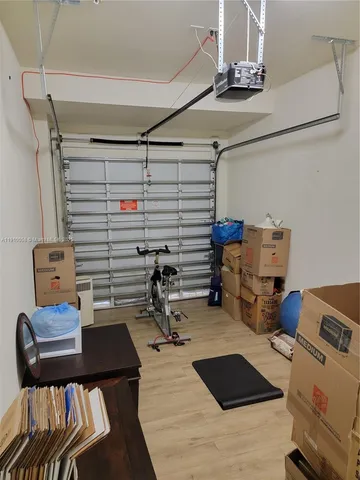 a room with furniture