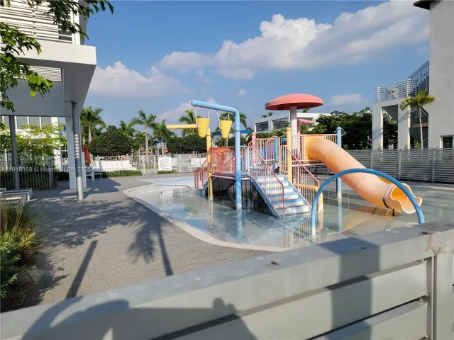 an outdoor space with patio