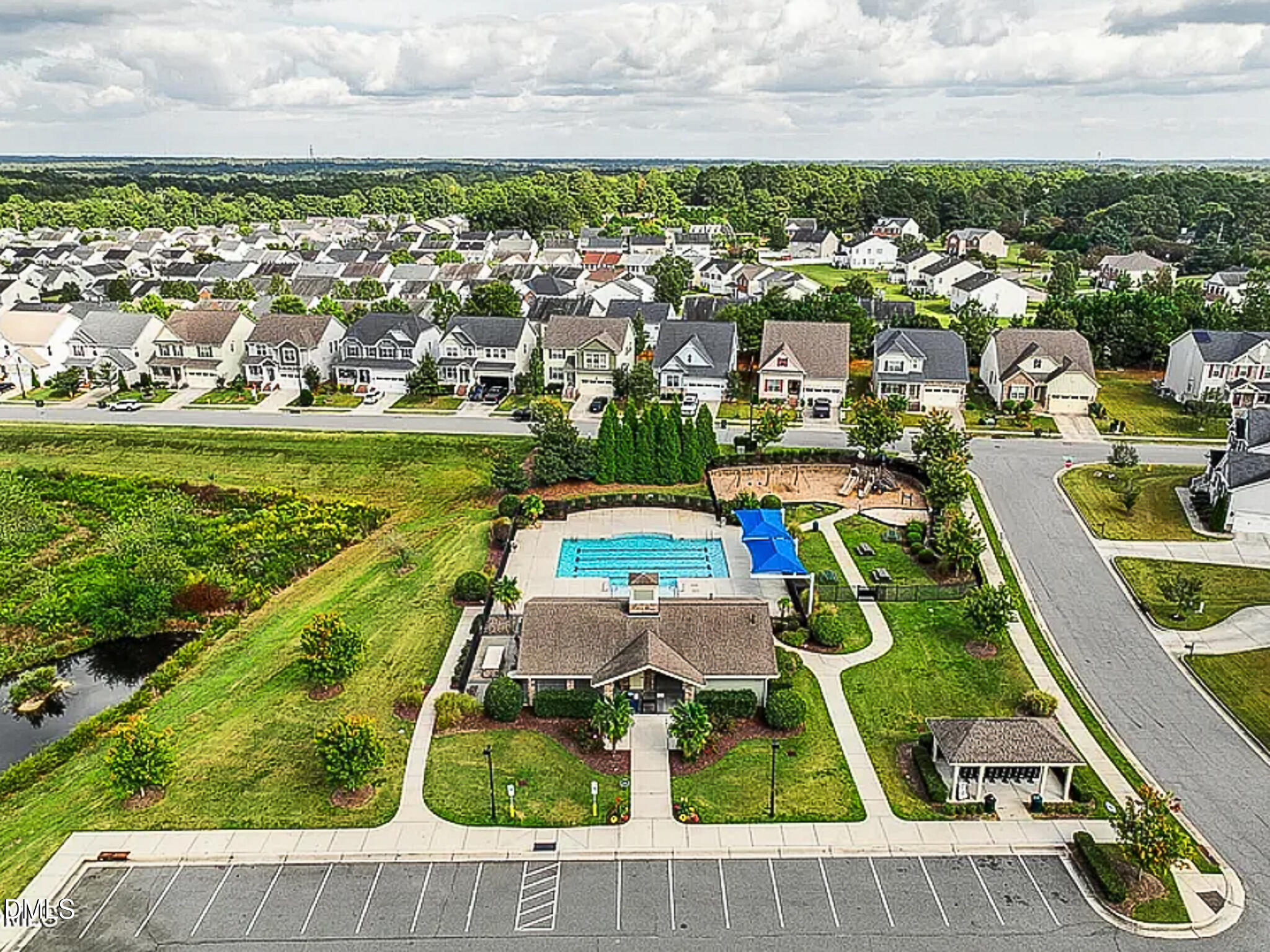4249 Saubranch Hill Street Raleigh, NC 27616 - Photo 31 of 31 an aerial view of a house with a ocean view