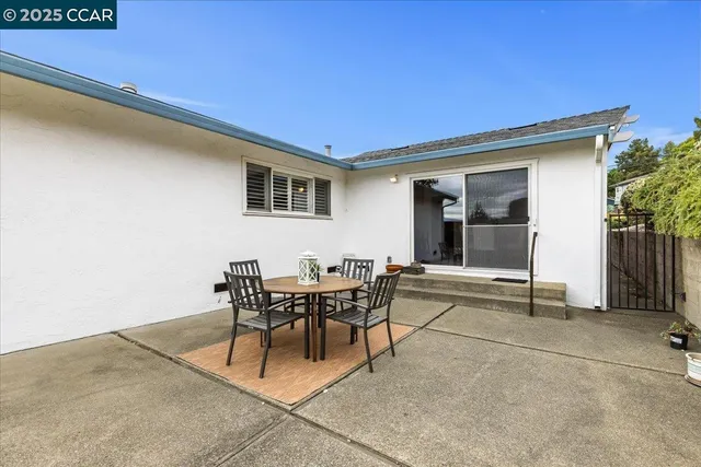 a view of a house with patio
