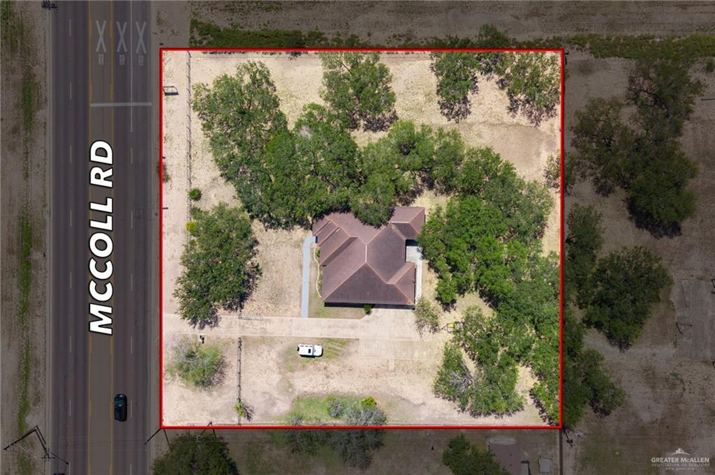 3309 South McColl Road Edinburg, TX 78539 - Photo 21 of 27 View from above of property featuring property parcel outlined