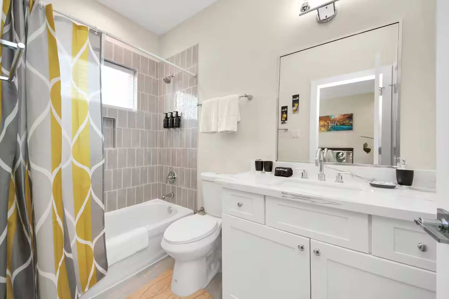 5935 Beall Street, Unit D Houston, TX 77091 - Photo 40 of 50 a bathroom with a sink a toilet and shower