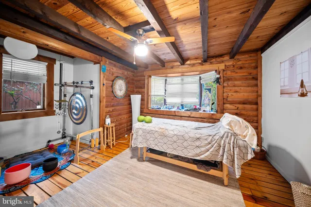 a view of a door with a street sign on a wall