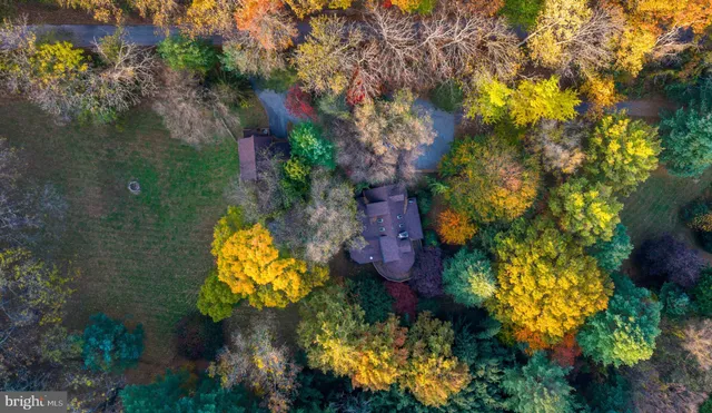 a bird view of a house