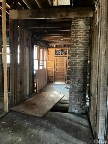 a view of a storage room