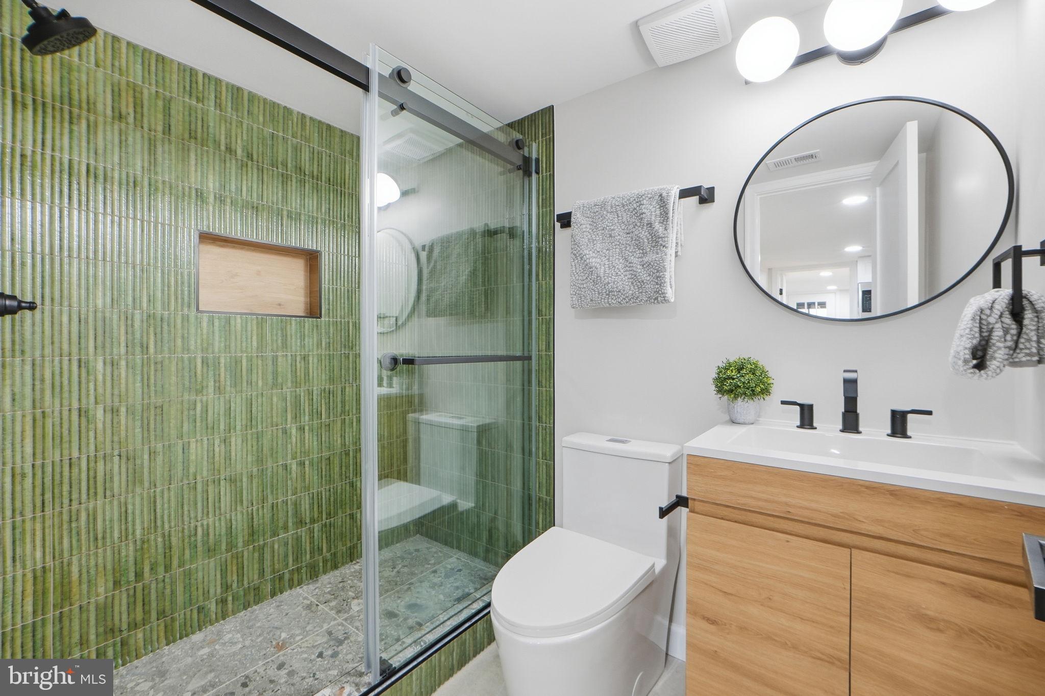 1412 Trinidad Avenue Northeast Washington, DC 20002 - Photo 45 of 47 a bathroom with a sink a toilet and shower