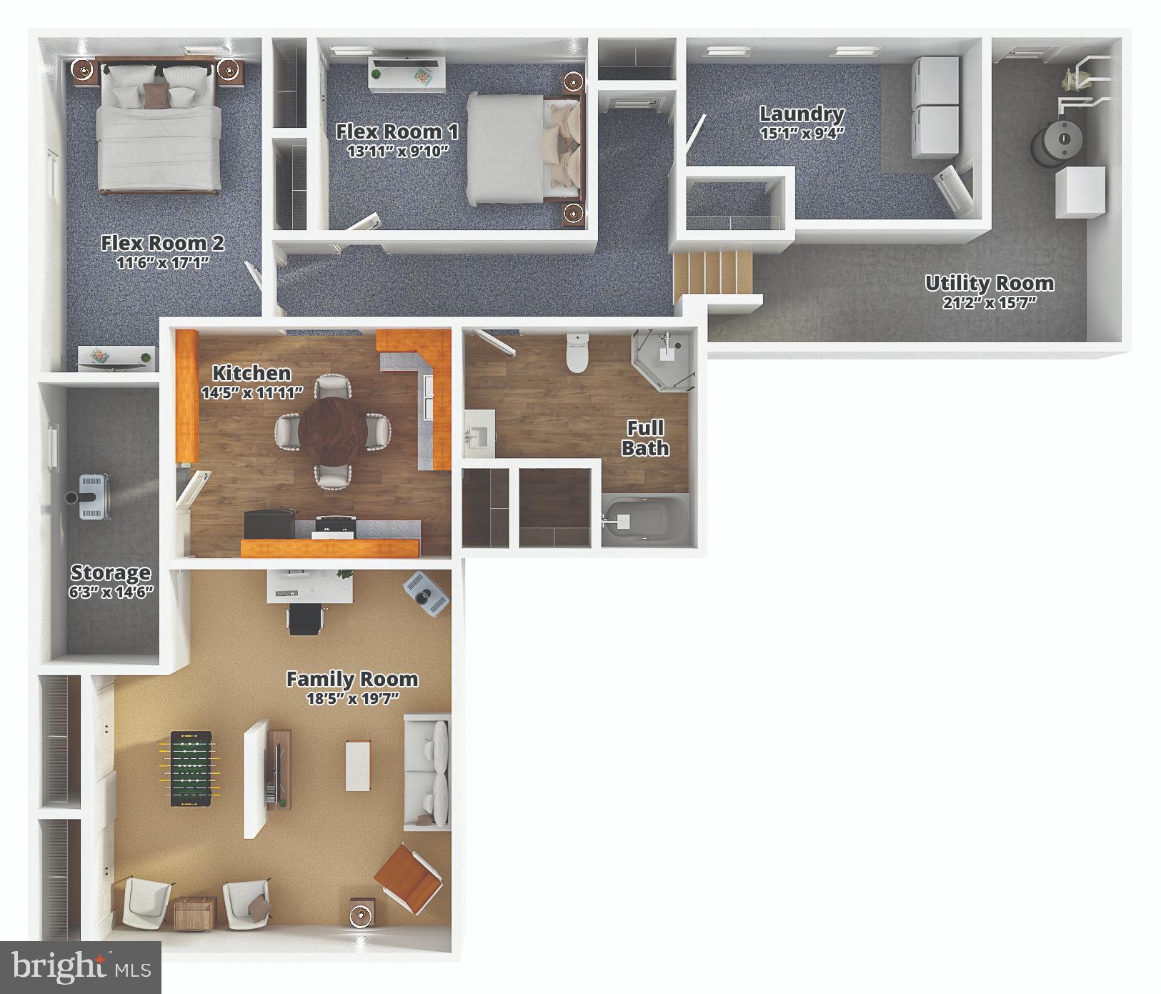 1392 Wakefield Valley Road New Windsor, MD 21776 - Photo 144 of 144 Lower level floor plan with wet bar & walkout