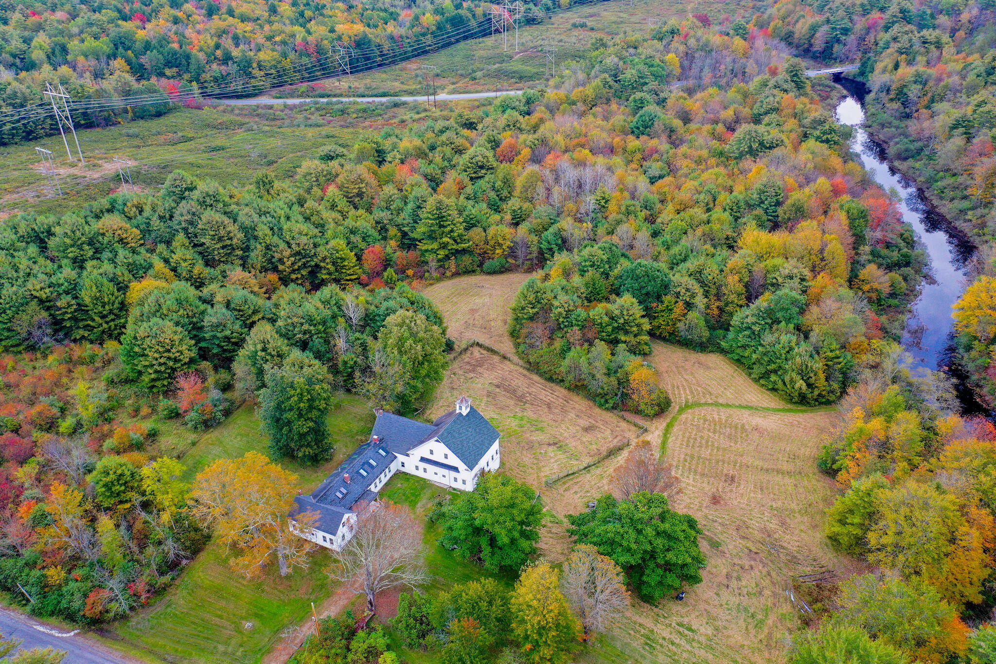 795 Lawrence Road Pownal, ME 04069 - Photo 1 of 45 1-web-or-mls-DJI_0078-HDR