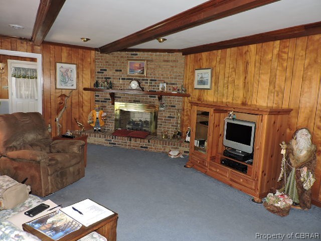 4063 Aberdeen Creek Road Gloucester, VA 23061 - Photo 23 of 31 FAMILY ROOM WITH FIREPLACE