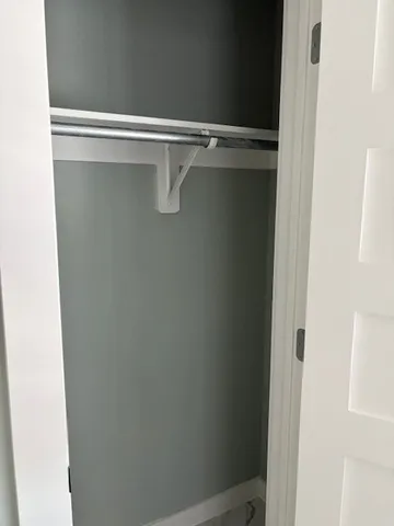 a close view of closet