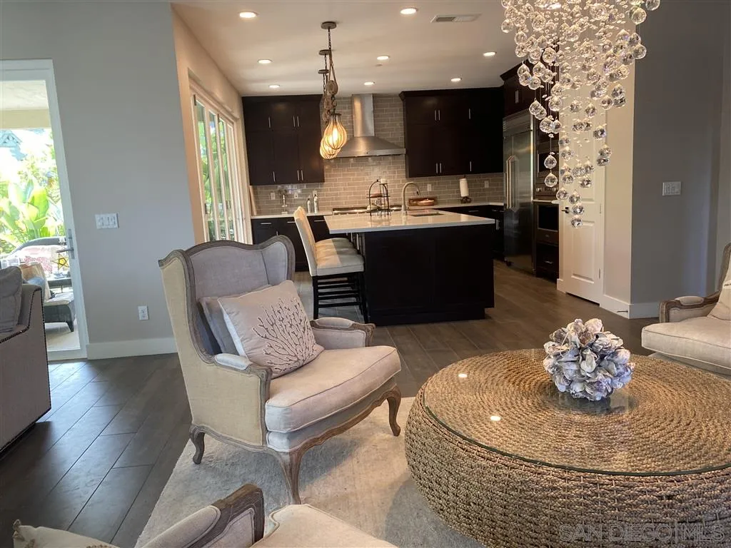672 Polaris Drive Encinitas, CA 92024 - Photo 4 of 26 a living room with furniture kitchen and a flat screen tv
