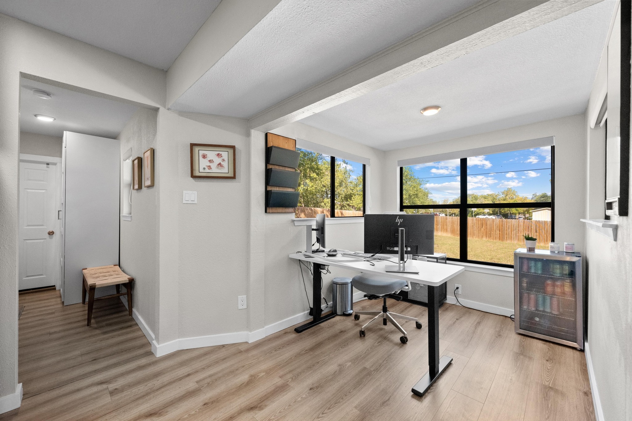 1006 Hollybluff Street Austin, TX 78753 - Photo 12 of 27 Office with wine cooler and light wood-style floors