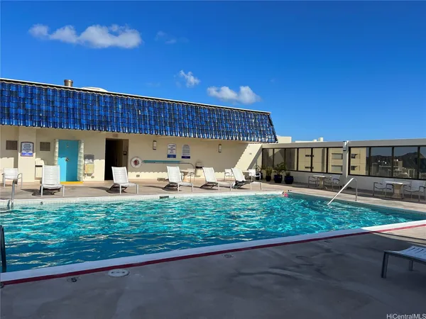 a front view of a building