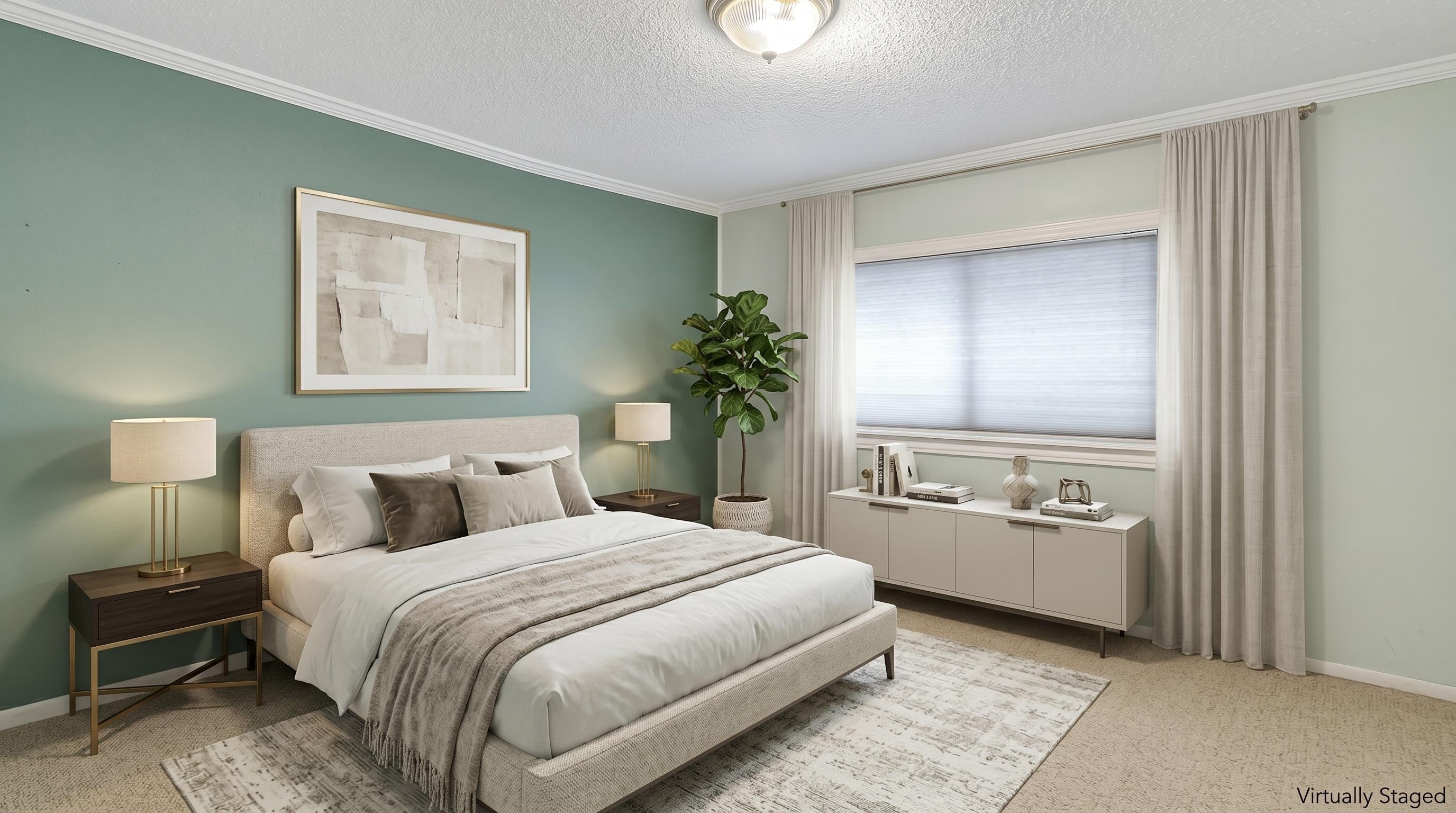 483-30 C 3/4 Road Grand Junction, CO 81504 - Photo 13 of 25 a bedroom with a bed and a lamp on dresser