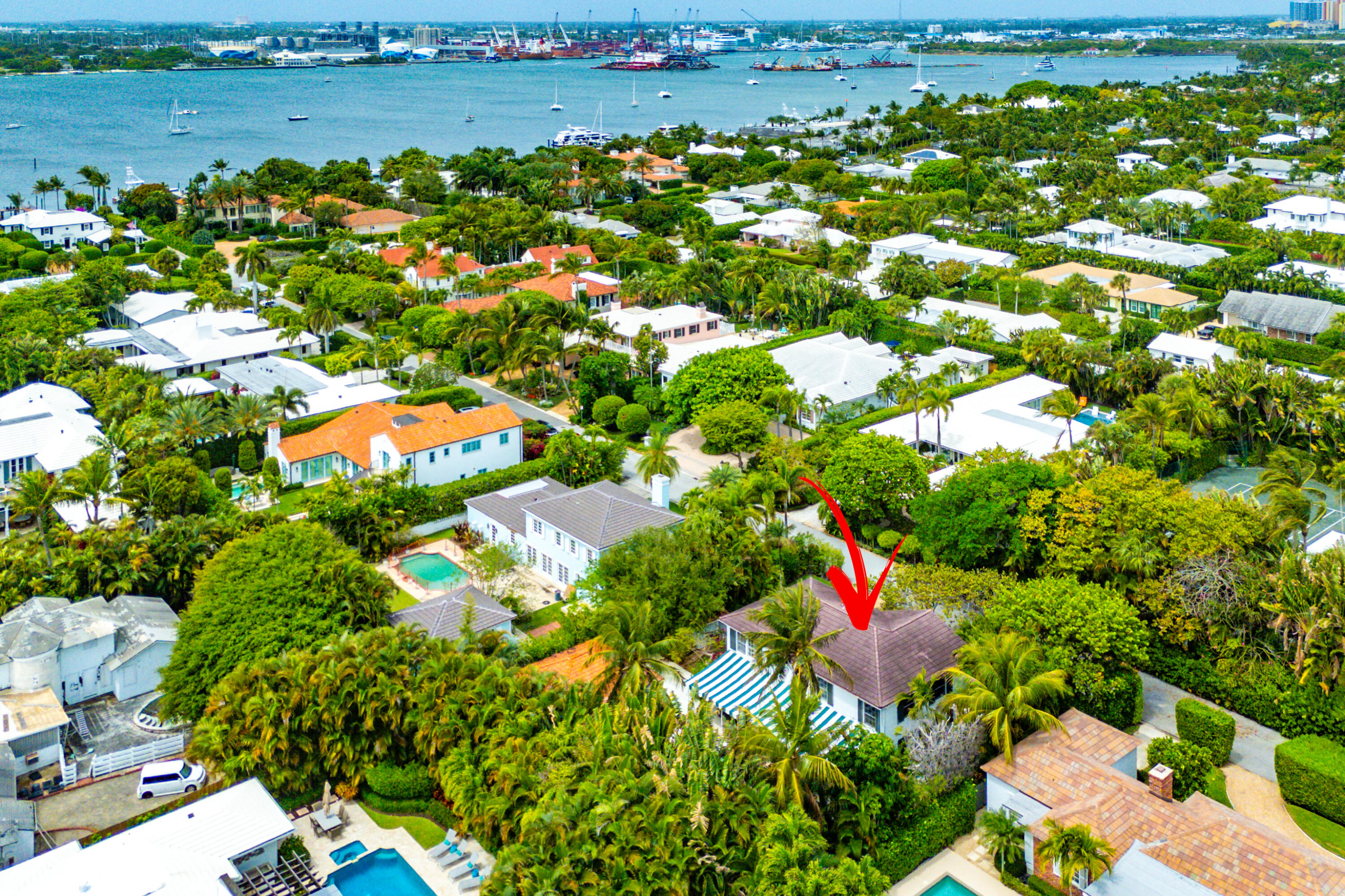 210 Merrain Road Palm Beach, FL 33480 - Photo 27 of 33 Aerial