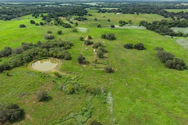 a view of a green field with lots of green space