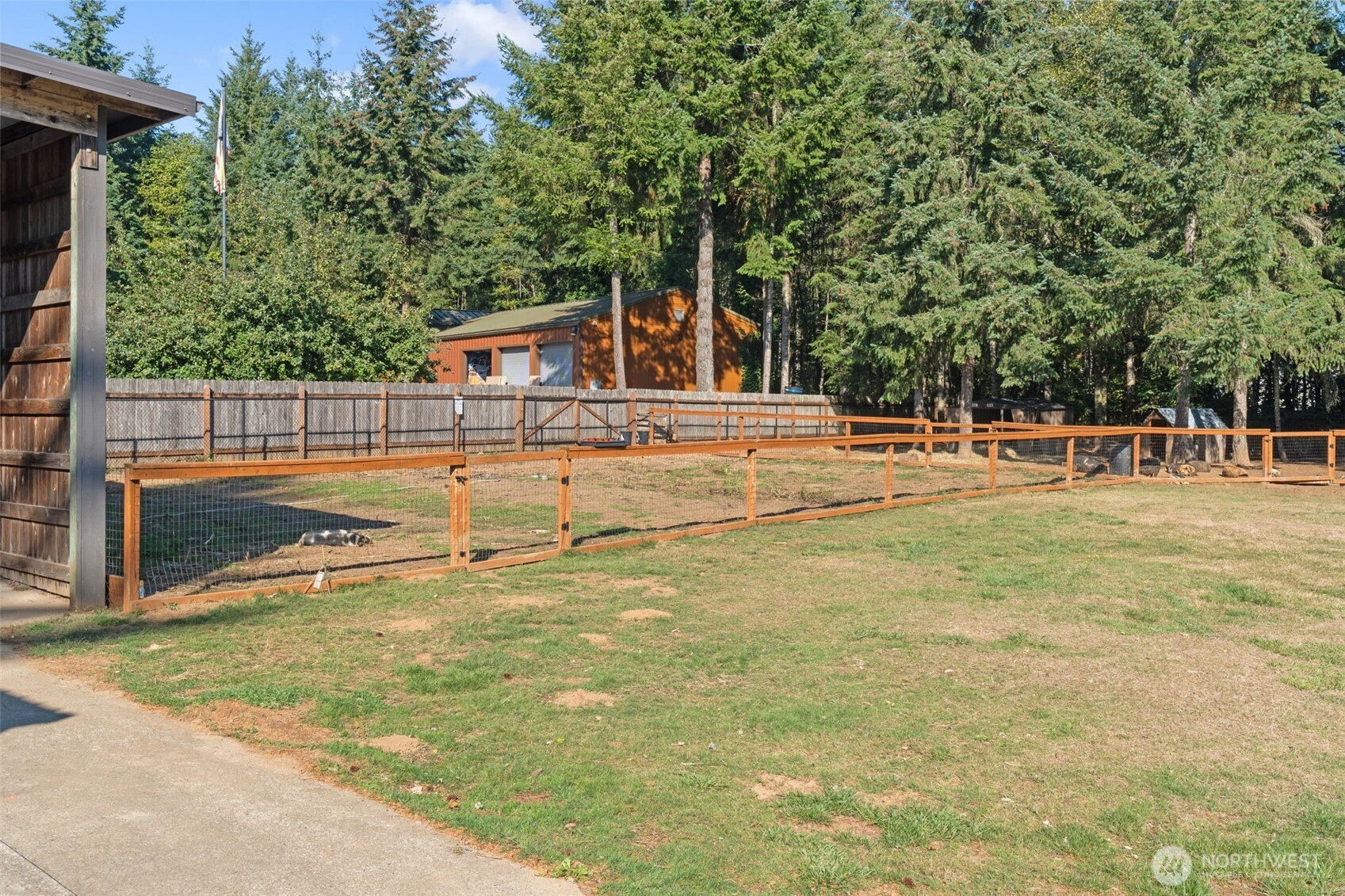 106 Pattee Road Chehalis, WA 98532 - Photo 33 of 40 a view of a swimming pool with a lawn chairs and plants