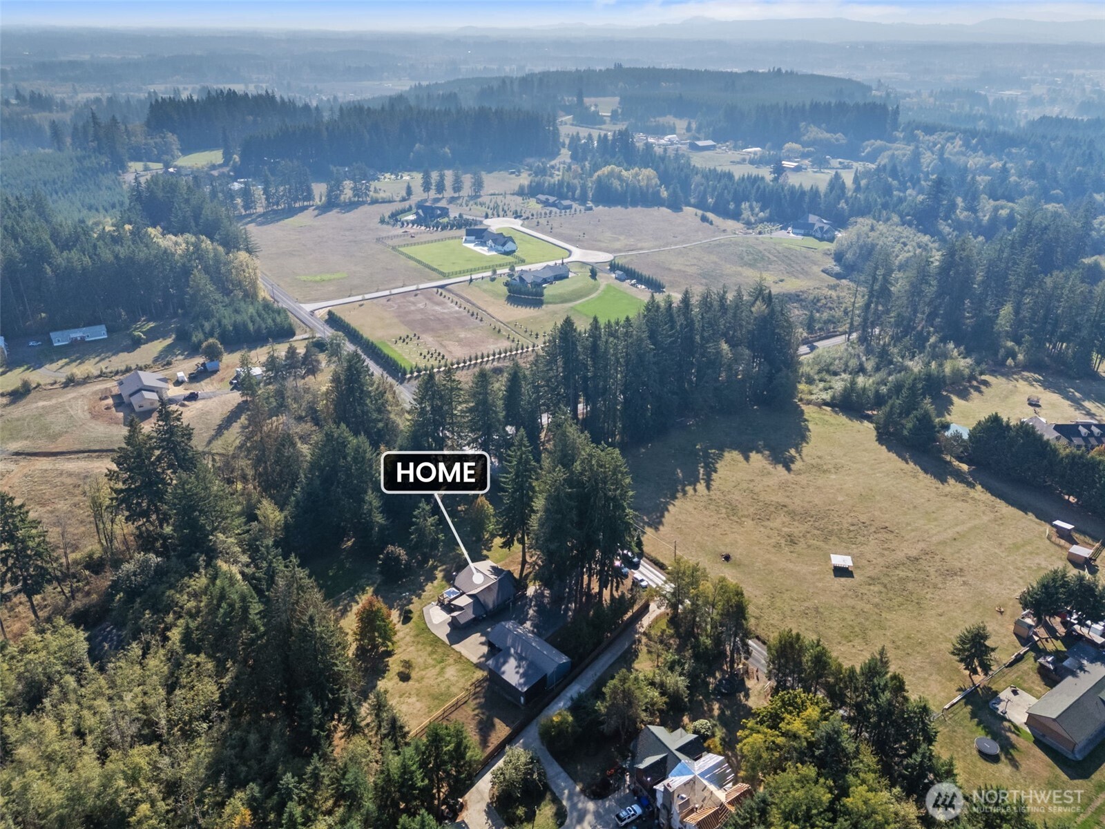 106 Pattee Road Chehalis, WA 98532 - Photo 38 of 40 an aerial view of residential house with outdoor space and parking