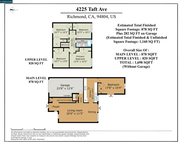 $699,000 | 4225 Taft Avenue, Richmond, CA 94804
