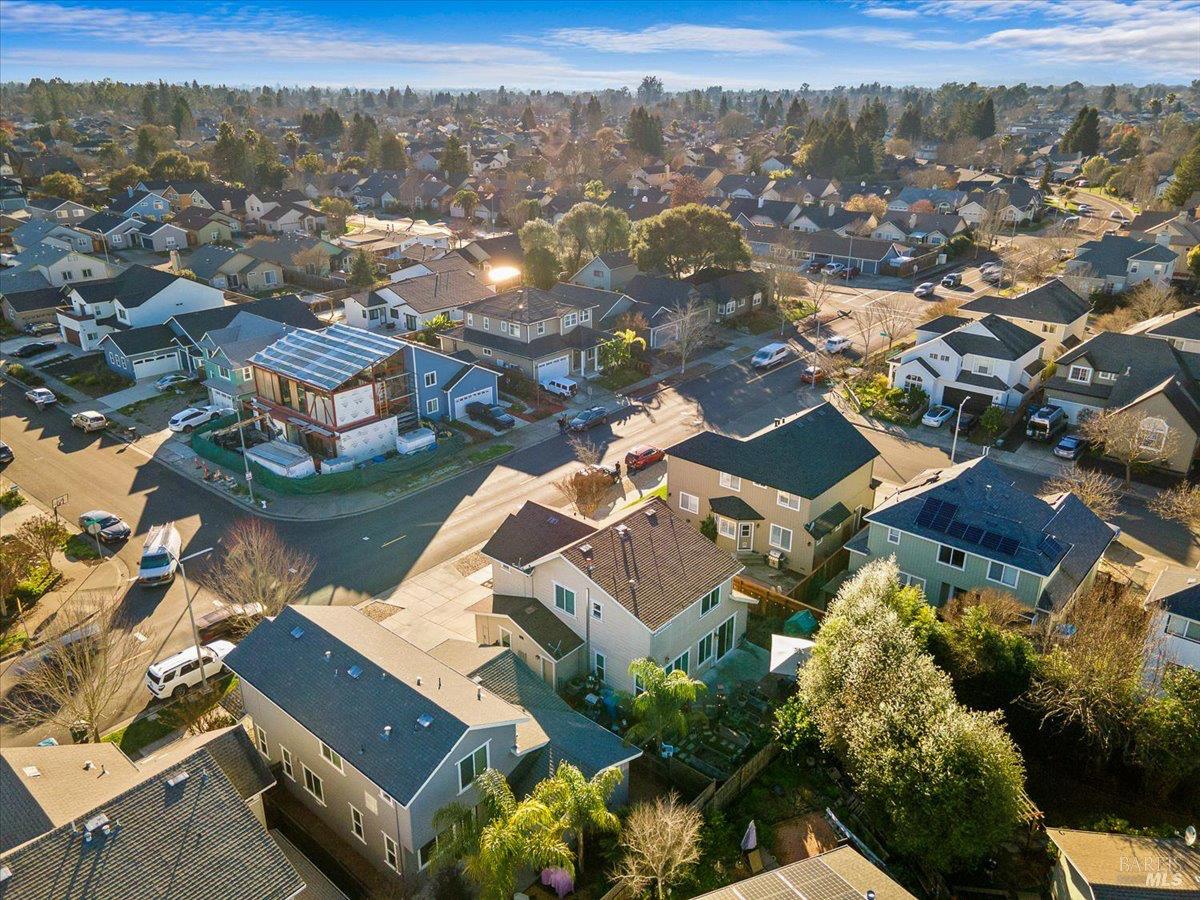 2067 San Miguel Avenue Santa Rosa, CA 95403 - Photo 33 of 38 an aerial view of residential building with green space