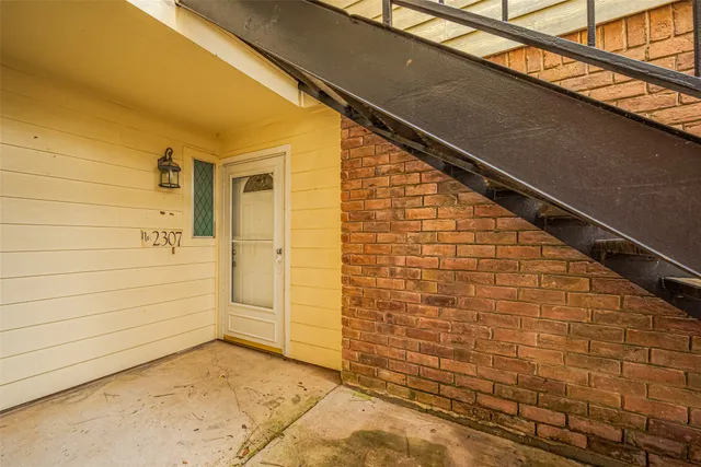 a view of front door