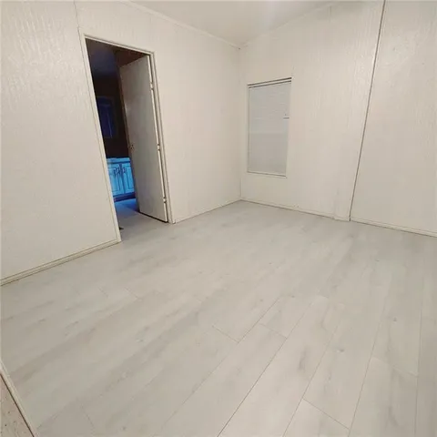 a view of backyard of house