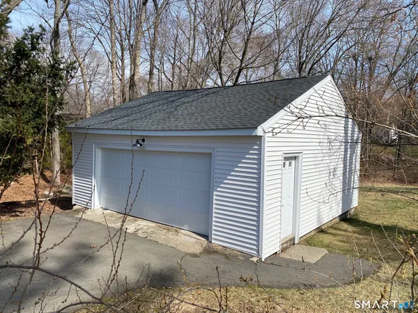 a backyard of a house