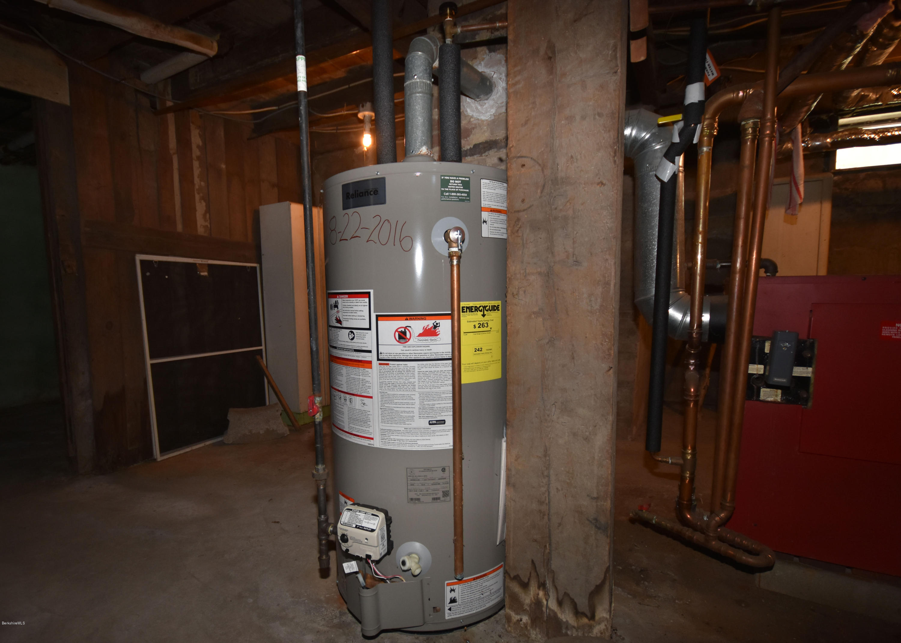 46 Berkley Street Pittsfield, MA 01201 - Photo 30 of 42 a close view of water heater room